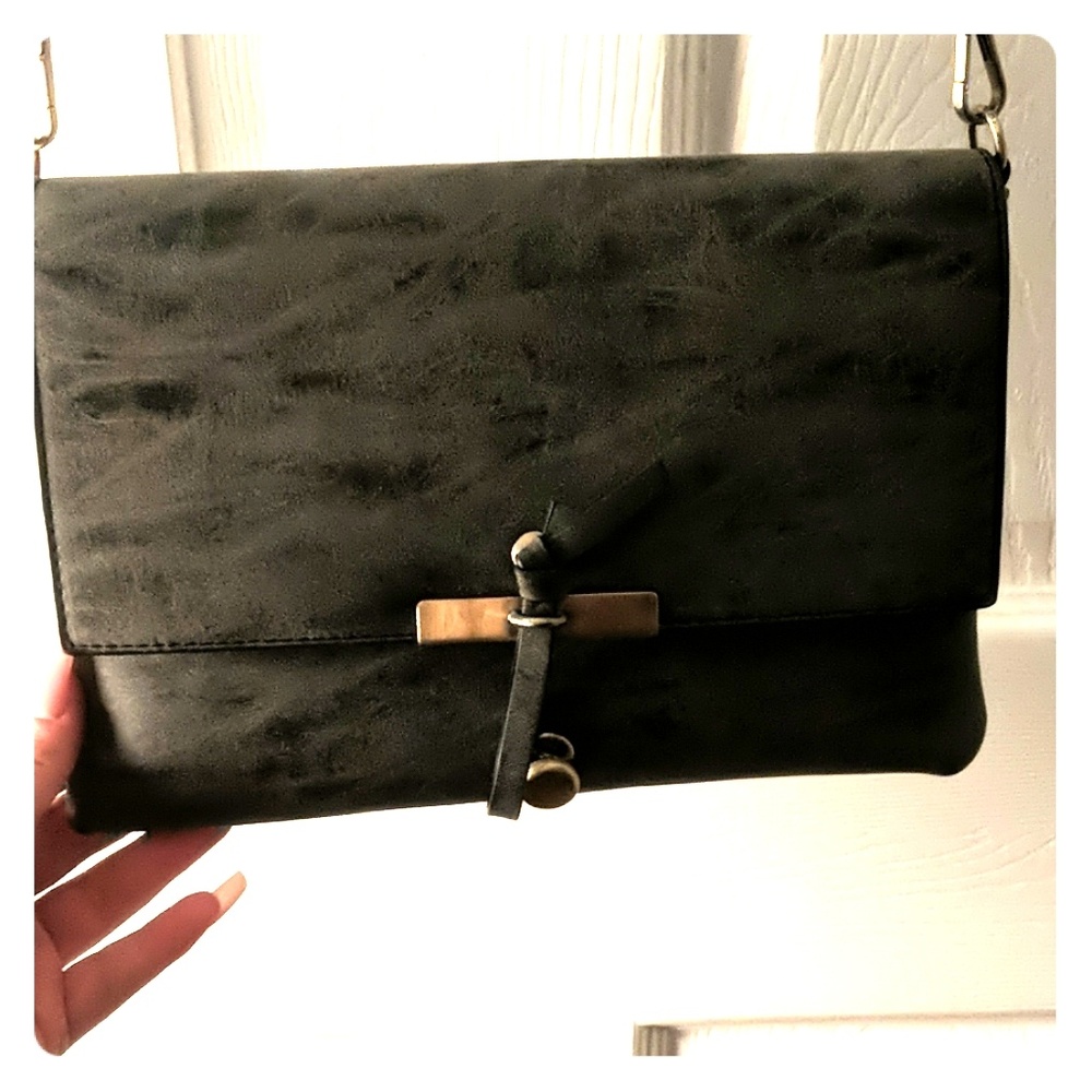 Gray Cross Body Handbag